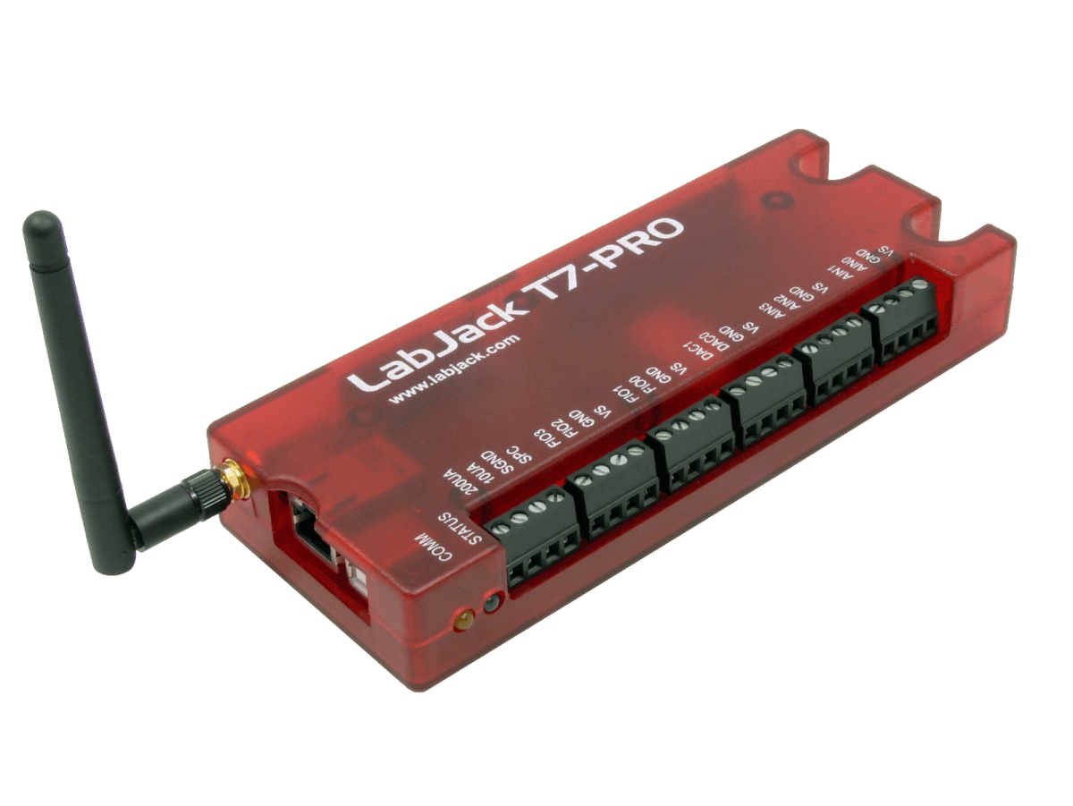 LabJack T7 Pro | WiFi Multifunction DAQ | 24-bit ADC & RTC