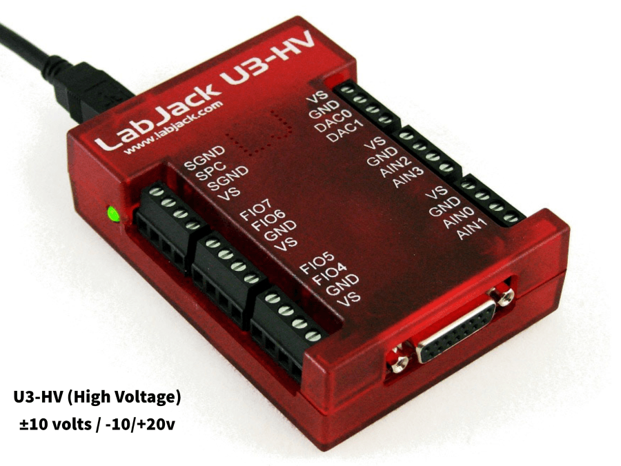 Person med ansvar for sportsspil Literacy Erklæring LabJack U3-HV-Multifunction USB Data Acquisition Module Analog I/O